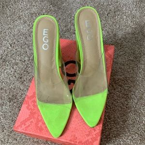 Ego Lime Green Heels